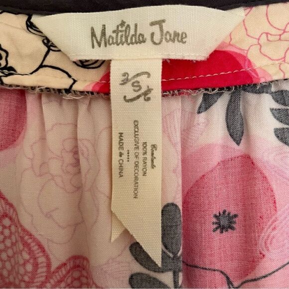 Matilda Jane Mistletoe Magic High Low Peplum Tunic Size S - Picture 3 of 11